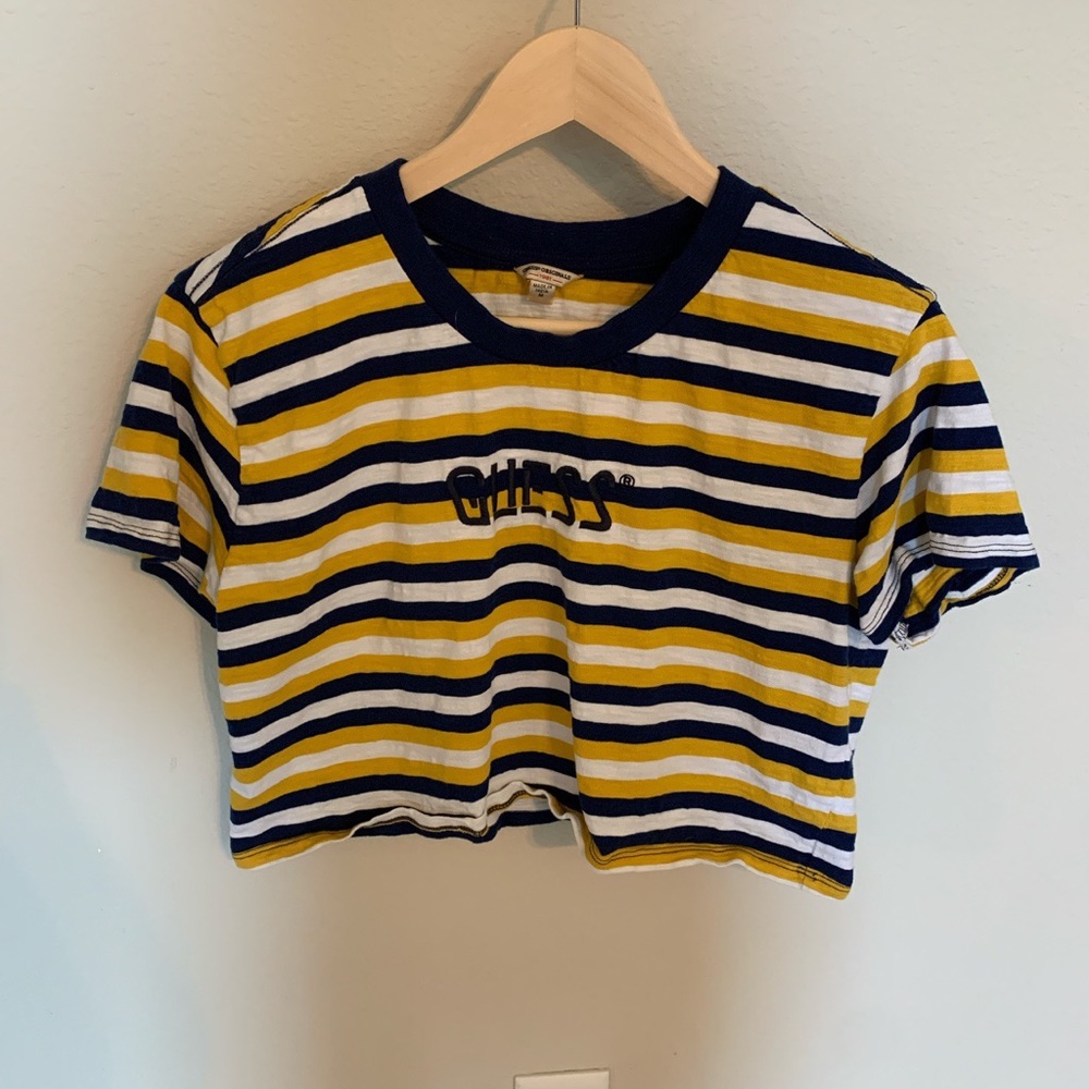 GUESS Urban Outfitters Striped Crop Top